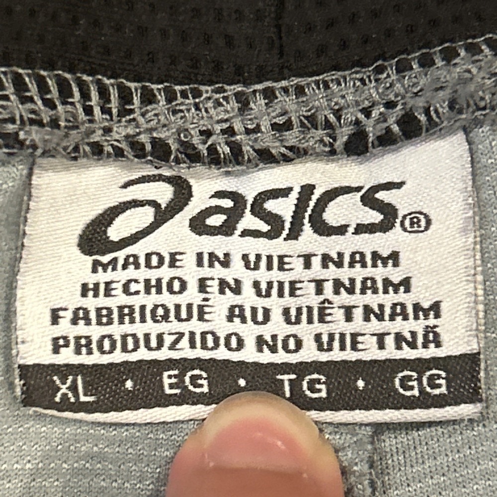 Asics Cycling Shorts Mens XL Gray 8" Woven Training Gym Activewear Performance - Picture 3 of 9